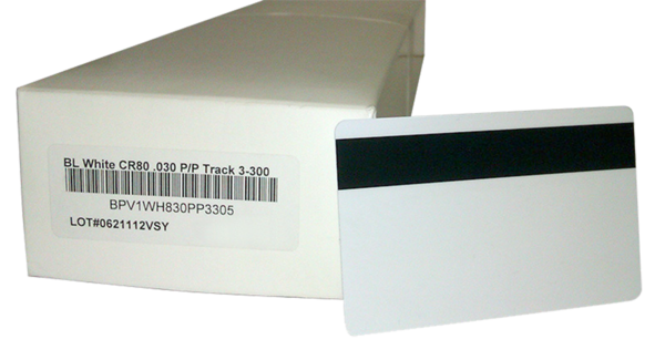 Tarjetas PVC blancas laminadas CR80/762 LoCo - 1.000 unidades