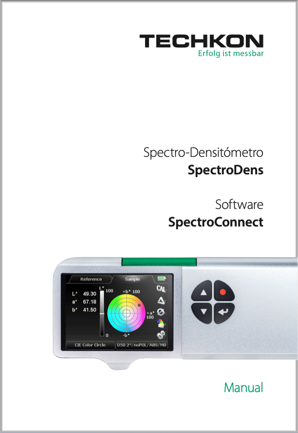 Manual usuario Techkon SpectroDens en español