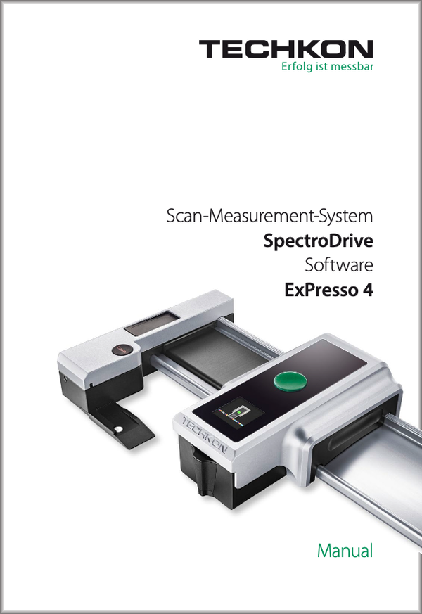Manual usuario Techkon SpectroDrive en español