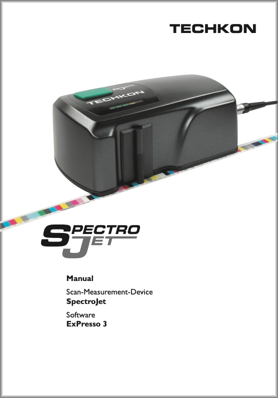 Techkon SpectroJet user manual in Spanish
