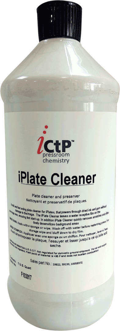 iCleaner 1 litro Limpiador de planchas de PlateWriter