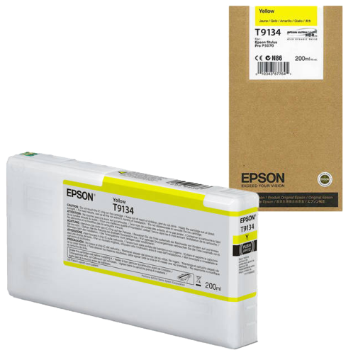 Yellow Cartridge 200 ml Epson SureColor SC-P5000 - T9134